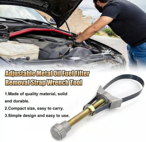 Car Diameter Adjustable Oil Filter Removal Strap Wrench Tool