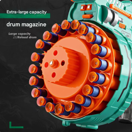 Electric rapid-fire sponge soft bullet children's toy gun for boys