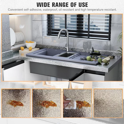 Stick Wallpaper Backsplash Waterproof Kitchen Stickers