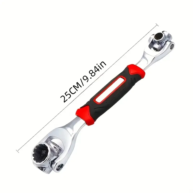 52 in 1 Multi-function socket wrench set -8-19mm non-slip handle androtary bone design, 360 degree rotary socket wrench -universal wrench