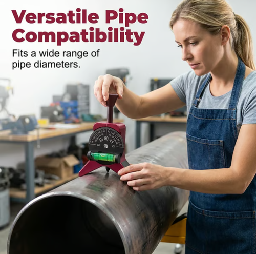 Magnetic Pipe Centering Tool – Y-Shaped, Hands-Free, Built-in Level 📏