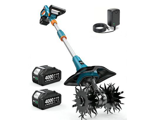 Cultivator for Gardening   Comes with 2 batteries and 1 charger