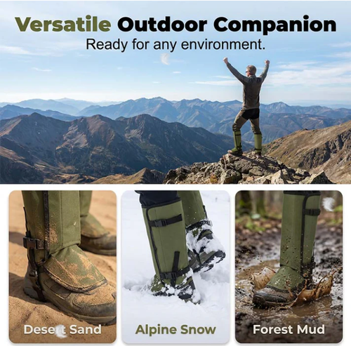 Waterproof Hiking Gaiters for Outdoor Adventures