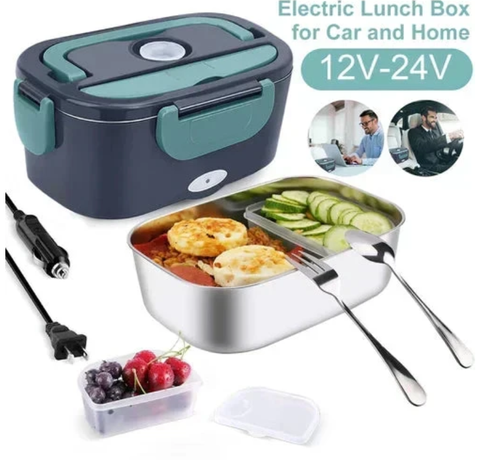 2-in-1 Portable Lunch Box – Heating & Cooling, 7-Piece Set & Dual Voltage for Travel ✨