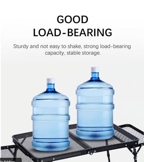 Retractable folding metal grill table with side wings