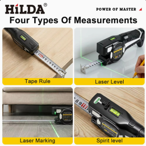 2-in-1 laser rangefinder, laser measuring tape, infrared rangefinder, steel measuring tape