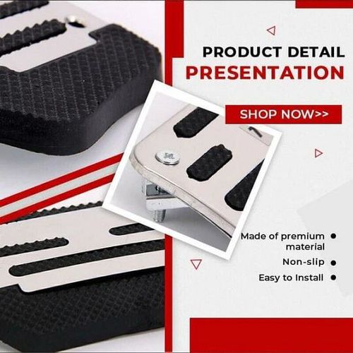 Anti-slip car footrest
