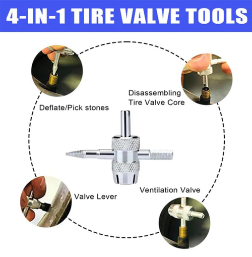 Quick Change Car Tire Valve Tool Kit