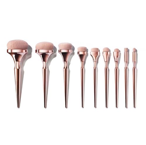 9pcs makeup brushes full set foundation brush beauty tools beauty brush portable loose powder blush brush foundation brush eyeshadow brush, BB cream liquid foundation makeup tools
