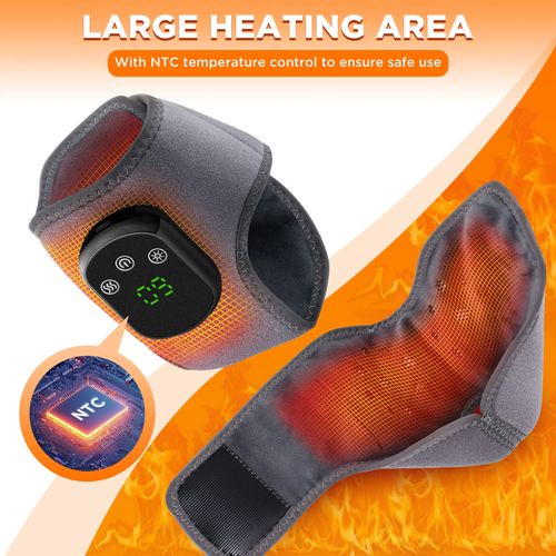 💗Cordless electric heated ankle massager, portable vibrating foot massager for pain relief.💗