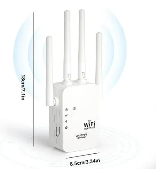 1200Mbps WiFi Extender – Covers 10,000 sq.ft & 50 Devices. 🏡✨