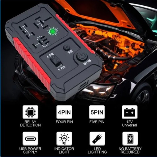 USB-C Car Relay Tester for 4 5 Pin Relays