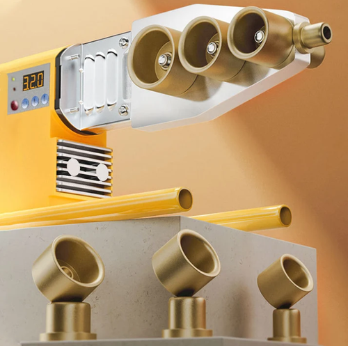 Multifunctional welding machine for plastic pipes