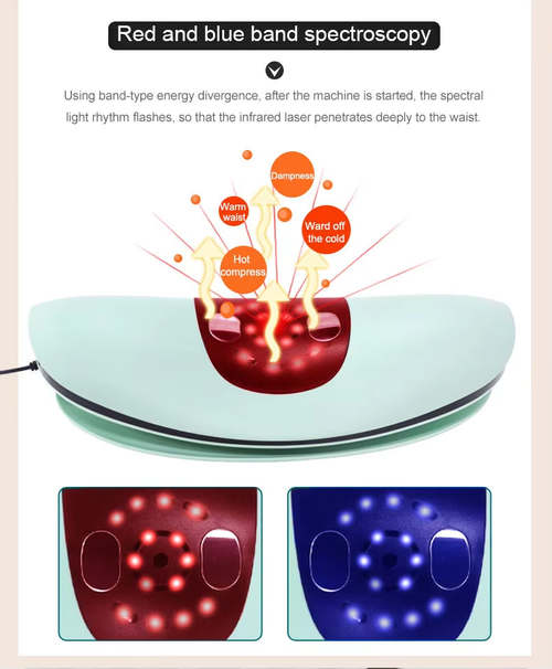New Hot Compress Vibrating Lumbar Massage Machine