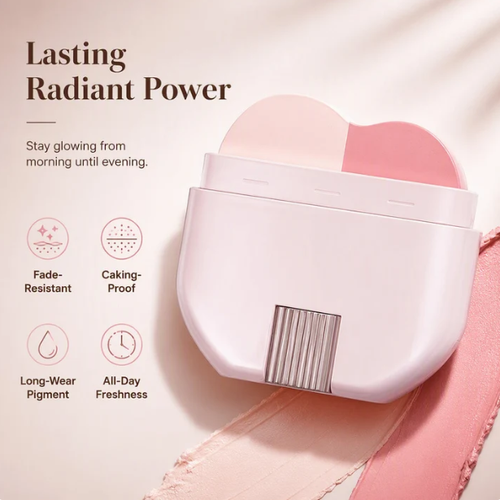 2‑in‑1 Long‑Lasting Highlighter & Blush Stick‑Dual