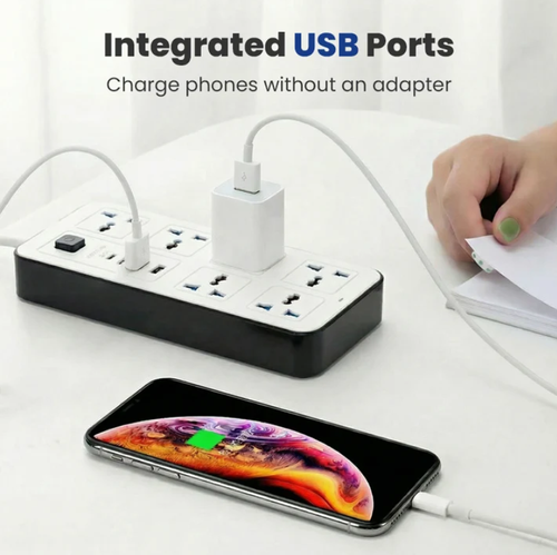 Multi-Outlet Power Strip with Extension Cord