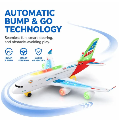 Electric Model Aircraft with Sound and LED Lights – Interactive, Eye‑Catching, Sturdy ✨