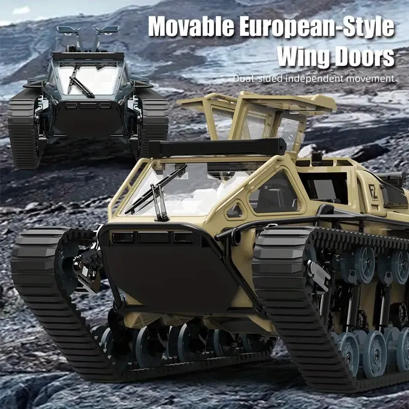 High Speed ​​RC Tank - 2.4Ghz RC, All Terrain Off-Road Drifting and Rock Crawling, with Rechargeable Lithium Battery