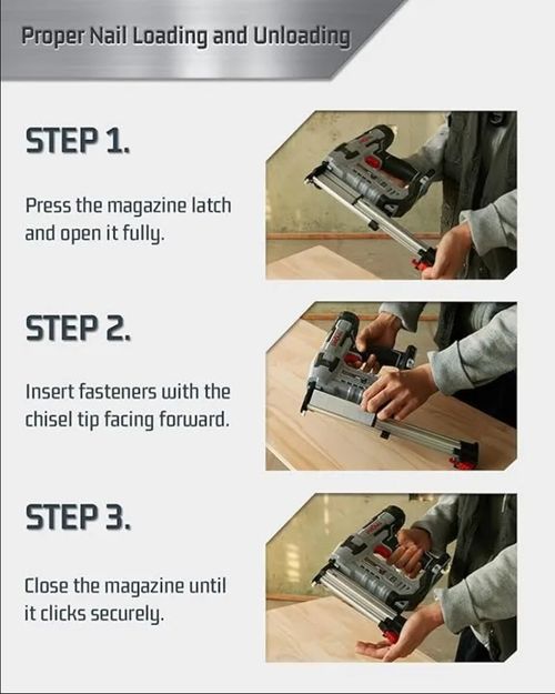 Cordless Electric Nailer With Charger and 2500 Nails Included
