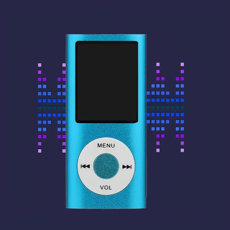 1 Portable MP3 Music Player with 32GB Memory Card, LED Display, Rechargeable Li-Polymer Battery, Wired Earphones, Volume Control, SD Card Support