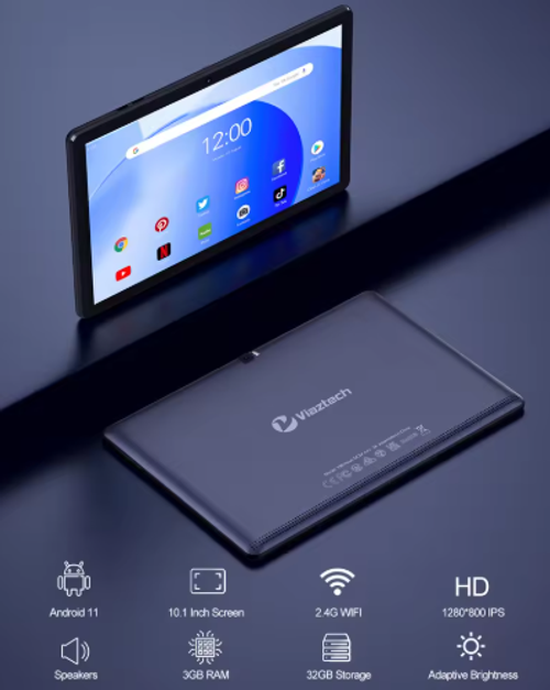 10.1-inch tablet with WIFI, Bluetooth, and GPS
