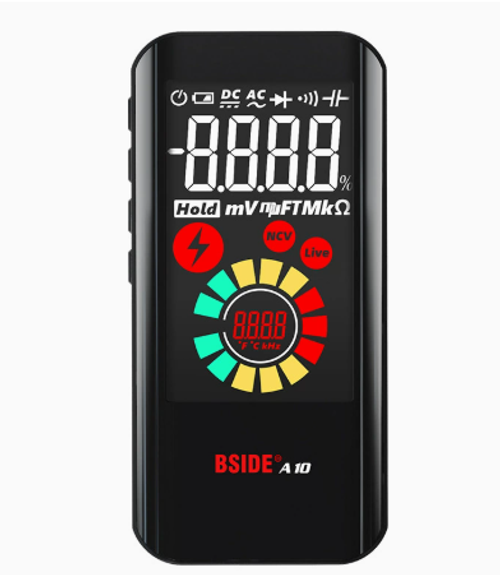 BSIDE A10 Fully Automatic Smart Multimeter with Digital Color Screen, Rechargeable, Multifunctional, Burn-Proof, Electrician