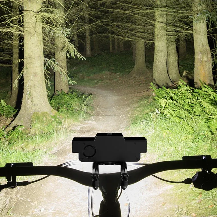 Ultra-Bright Bike Light – Dual Beam, 30 LEDs & Real-Time Display – Up to 20H Runtime, Type-C & Remote