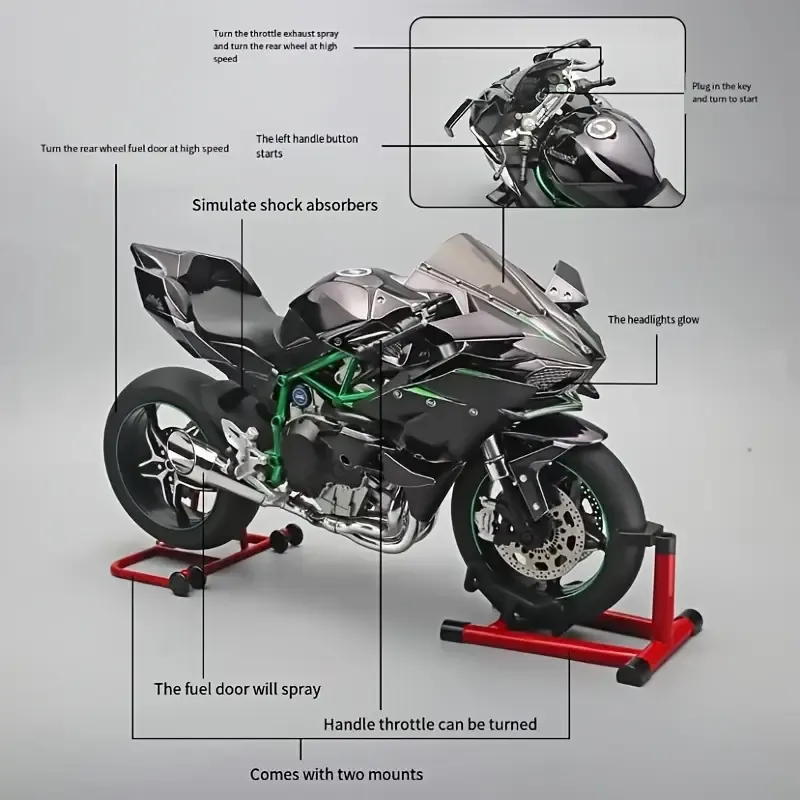 1:6 H2R Multifunctional Alloy Die-Cast Motorcycle Model