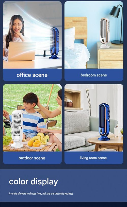 Desktop fan cooling air conditioner fan