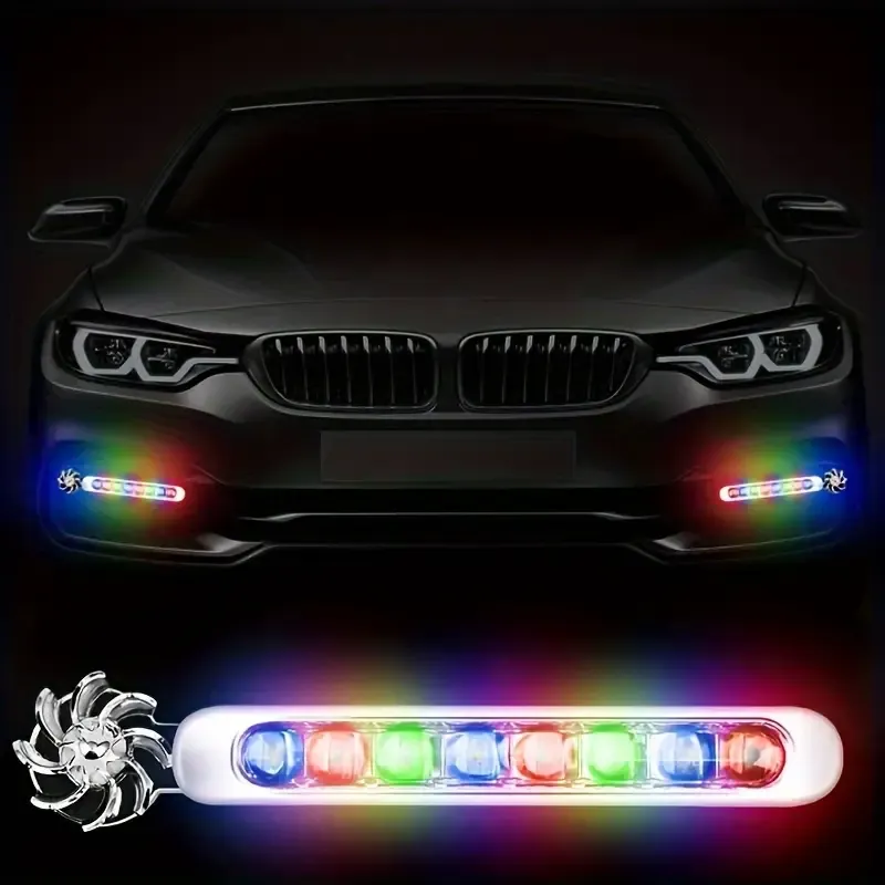 2Pcs Car Wind LED Fan Lights