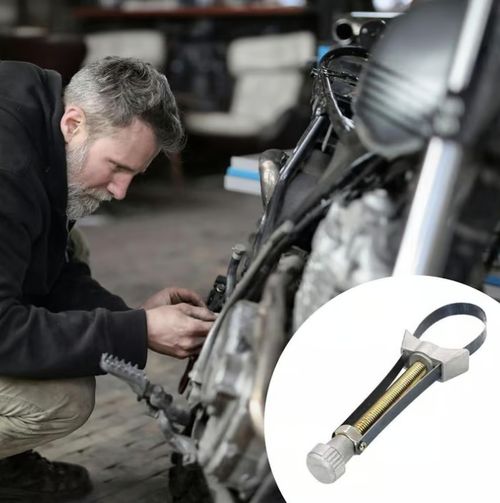 Car Diameter Adjustable Oil Filter Removal Strap Wrench Tool