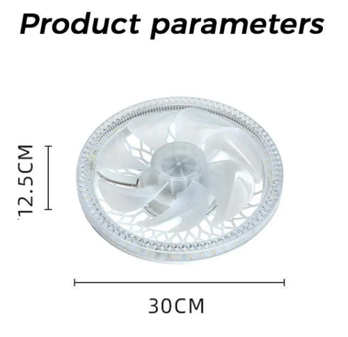 2-in-1 Mute Adjustable Fan Light with Remote Control