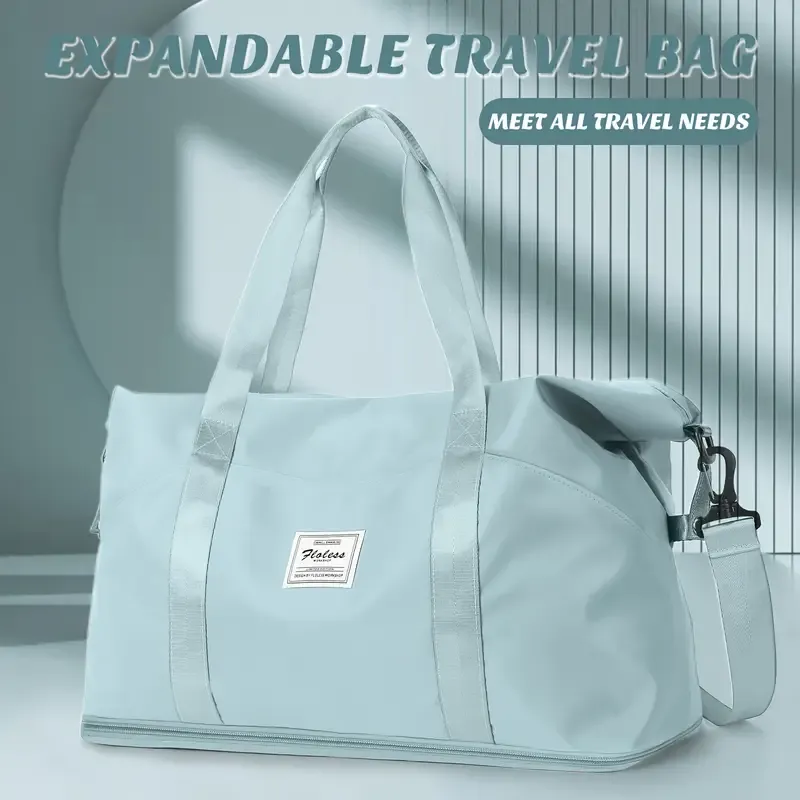 Ladies' Large Gym Tote Bag - Durable, Stylish Travel Duffle Bag for Airplane, Beach, Overnight Trips