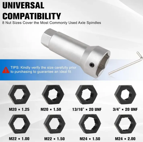 🛠️ 10-Piece Axle Spindle Thread Chaser Set