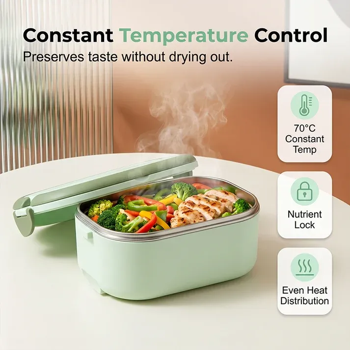 Heated Lunch Box Waterless Food Warmer