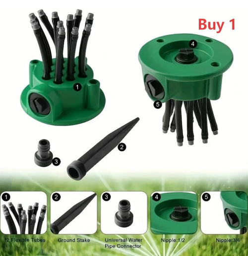 Precision Irrigation Sprinkler – 360° multi‑directional, custom spray patterns. Gentle on delicate plants. Save water, grow better.