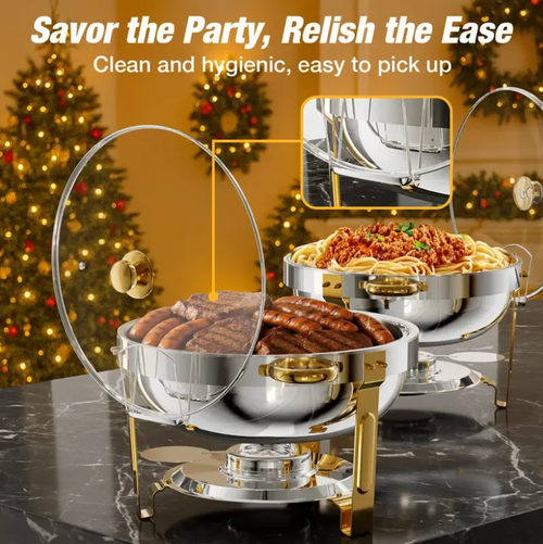Stainless Steel Chafing Dish Buffet Set 🔥