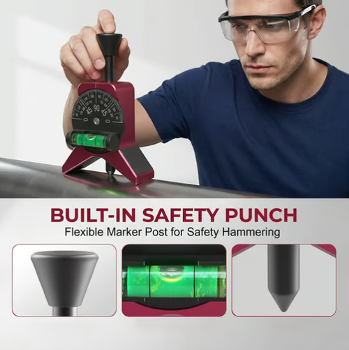 Magnetic Pipe Centering Tool – Y-Shaped, Hands-Free, Built-in Level 📏