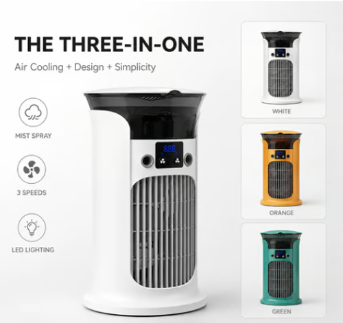 Promotion 🔥3-in-1 Desktop Air Cooler Fan
