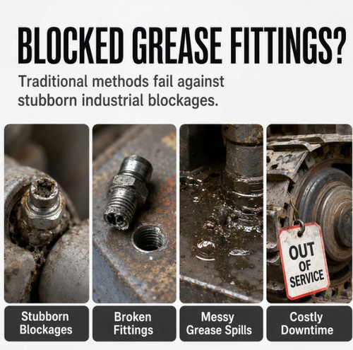 Heavy Duty Grease Fitting Cleaner Tool