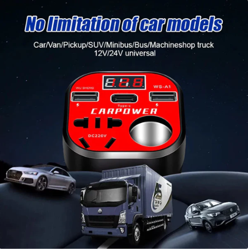 🚗Intelligent High Power Car Inverter