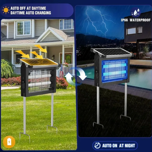 Solar Bug Zapper – Outdoor Waterproof Mosquito Killer