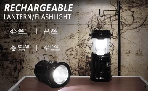 Collapsible LED Camping Lanterns Lightweight Solar