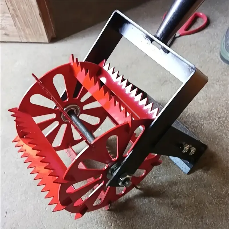 Heavy-Duty Metal Wheel Hoe Weeder Cultivator