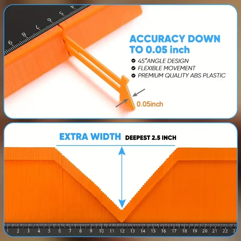Shape Duplicator With Lock - Flooring Measuring Tools For Woodworking, Father's Day, Birthday And Christmas Gifts For Men Husband, Anniversary Gifts, Best Gifts For Valentine's Day