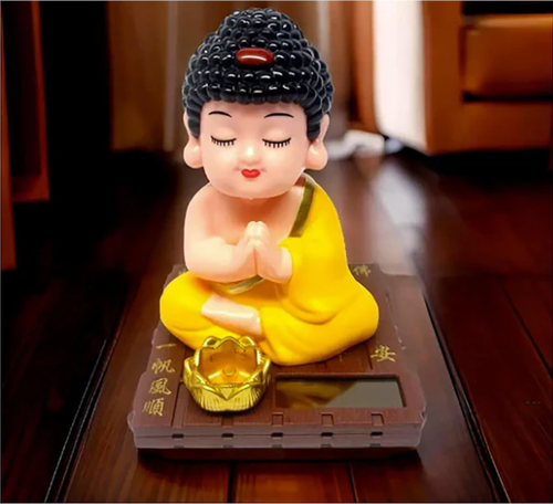 Solar Powered Monk Buddha Showpiece