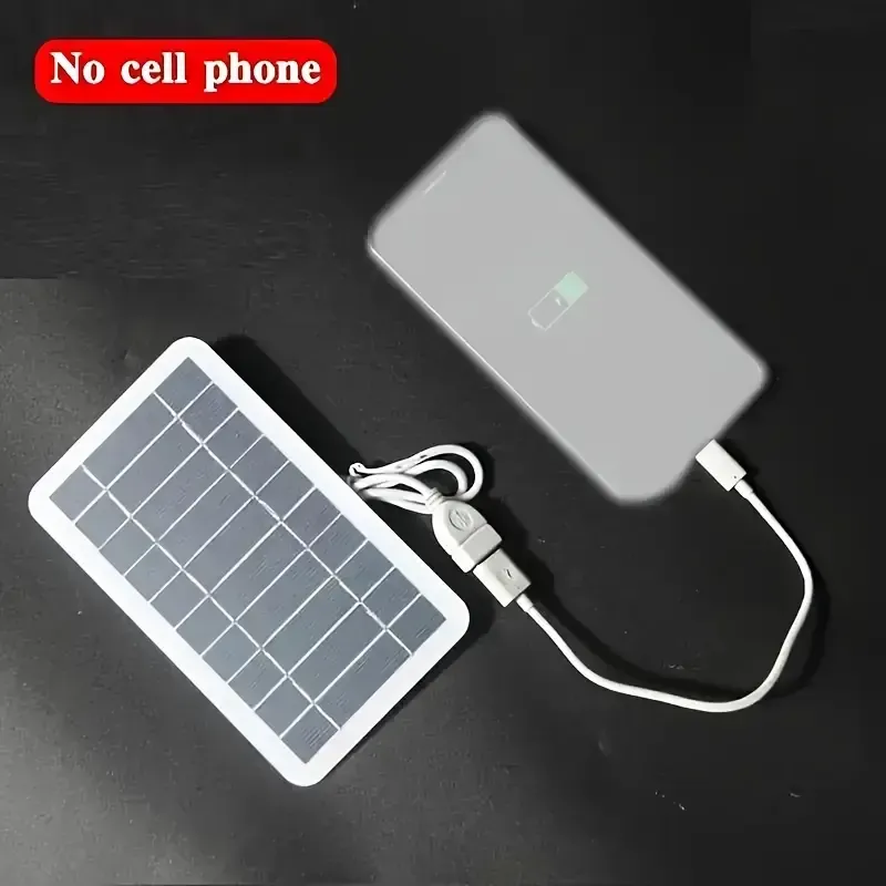Portable USB Solar Panel Charger with LED Indicator