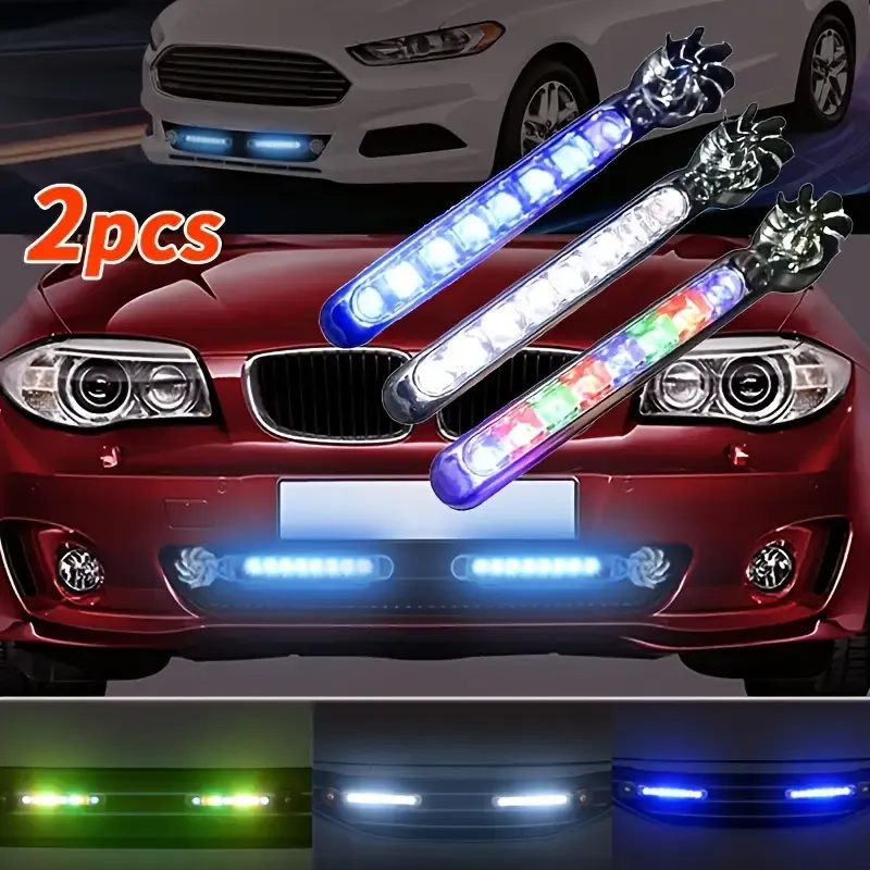 2Pcs Car Wind LED Fan Lights