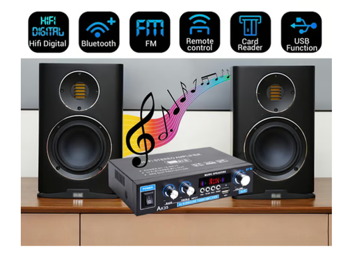 AK35 Stereo Amplifier Home Audio Bluetooth 5.0 Max