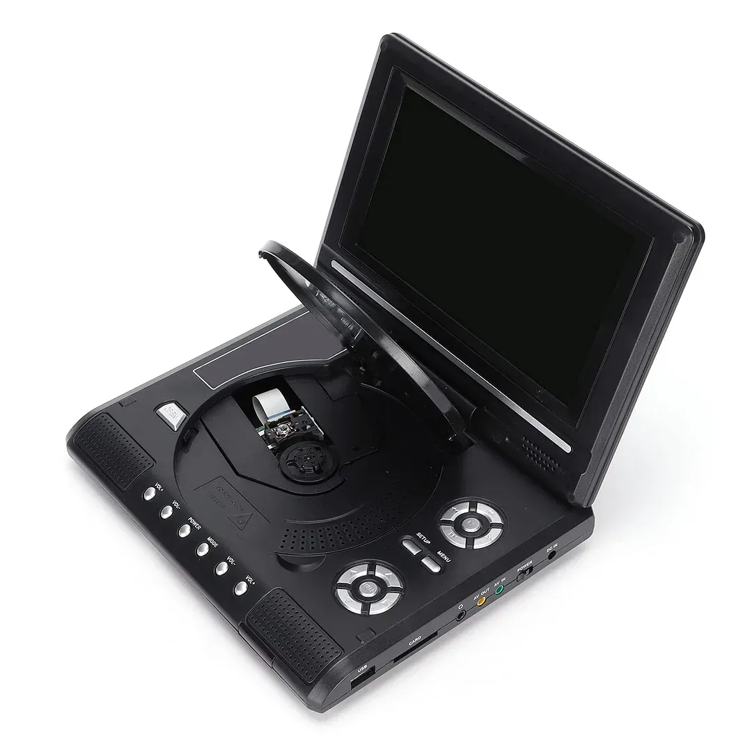 Portable DVD Player, 7.8Inch DVD Player HD with Small TV Player, Support 270 Degree Rotation Mobile DVD Player with USB Remote Control for Car.Kids.Home.Travel